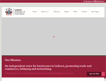 Tablet Screenshot of lisburnchamber.co.uk